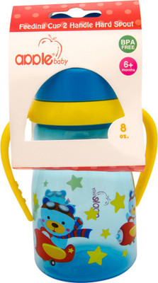 

Apple Baby Feeding Cup 2 Handle Hard Spout(Blue)