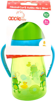 

Apple Baby Feeding Cup 2 Handle Hard Spout(Green)