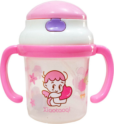 

Rachna Baby / Infant 03 PP Water / Juice Training Straw Sipper Cup with Handle - 180ML(Pink)