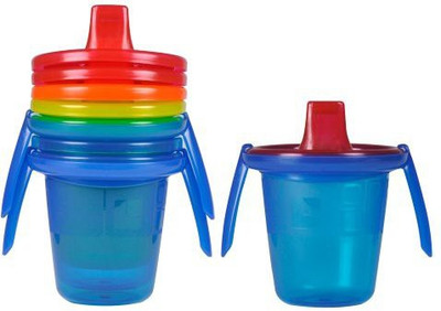 

The First Year Take And Toss 4 Count Spill-Proof Trainer Sippy Cups With Removable Handles(Multicolor)
