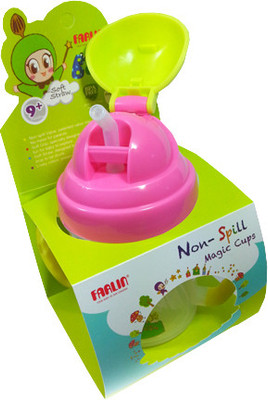 

Farlin Non-spill Magic Cups -Straw(Pink)