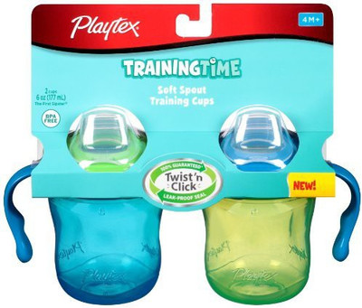

Playtex Training Time Soft Spout Cup(Blue, Green)