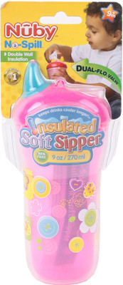 

Nuby Insulated Cup With Hard Spout Flip-Top Cover 270ml(Pink)