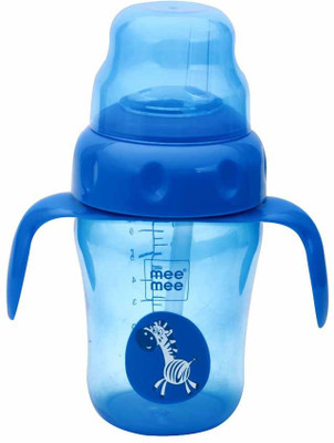 

MeeMee 2-in-1 Spout / Straw Silicone Training Cup(Blue)
