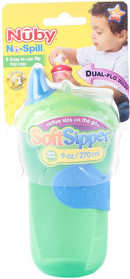 

Nuby Flip It Spout Cup With No-Slip Grip(Green)
