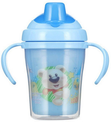 

Baby Grow BPA Free Double Deck Automatic Straw(Blue)