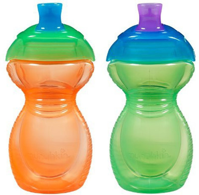 

Munchkin Click Lock 2 Count Sippy Cup(Green, Orange)