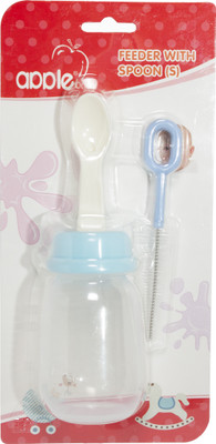

Apple Baby Sipper Bottle With Spoon(Blue)