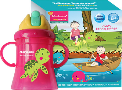 

Morisons Baby Dreams Aqua Straw Sipper(Pink)