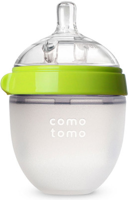 

Comotomo Natural Feel Baby Bottle - Single Pack Green 5 oz - 150 ml(Green)