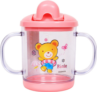 

Ole Baby Binie Teddy Mini Feeding BPA Free No Spill(Pink)