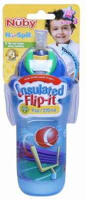 

Nuby Insulated No - Spill Flip - it Sipper Bottle(Multicolor)