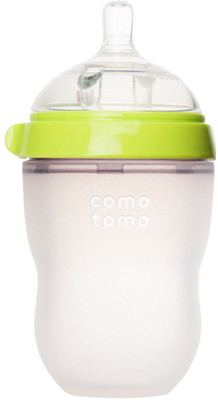 

Comotomo Natural Feel Baby Bottle - Single Pack Green 8 oz - 250 ml(Green)