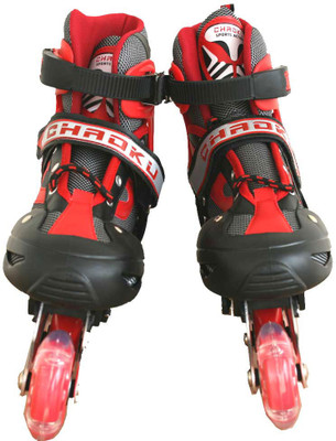 

Adraxx LED Wheels In-line Skates - Size 12.5-1.5 UK(Red)