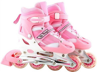 

Inline Adjustable Skate In-line Skates - Size 6-8 UK(Pink)