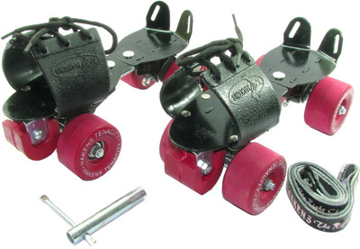 

Hakens Uni Brake Quad Roller Skates - Size 9 - 16 UK(Red)