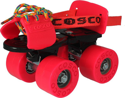

Cosco Zoomer Jr. (16.5 - 19.5 cm) Age Group (3 - 6 Years) Quad Roller Skates - Size 8 - 11 UK(Multicolor), Assorted