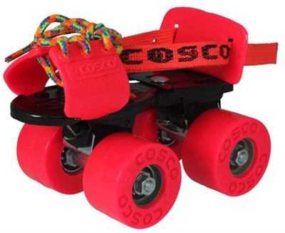 

Cosco Zoomer Jr. (16.5 - 19.5 cm) Age Group (3 - 6 Years) Quad Roller Skates - Size 8 - 11 UK(Red)