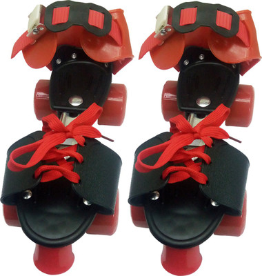 

Golddust Professional Junior Adjustable Quad Roller Skates - Size 8.5-11 UK(Red)