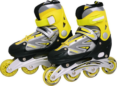 

Konex Shoe In-line Skates - Size 2.5-5.5 UK(Yellow, Black)