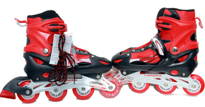 

Shopaddict Steel Skates In-line Skates - Size 6-9 UK(Red)