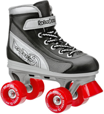 

Roller Derby Firestar Quad Roller Skates - Size 1.5 UK(Black, Silver)