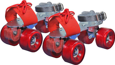 RKC Youth Big Boom Quad Roller Skates - Size 6.5 UK(Red)