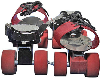 RKC Fibrol kids Quad Roller Skates - Size 9.5 UK(Maroon)