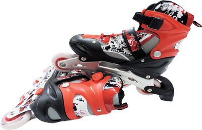 

Jonex Inline skate 108 Size 39-42 Euro (Large) In-line Skates - Size 6-8 UK(Multicolor), Multicolor;red