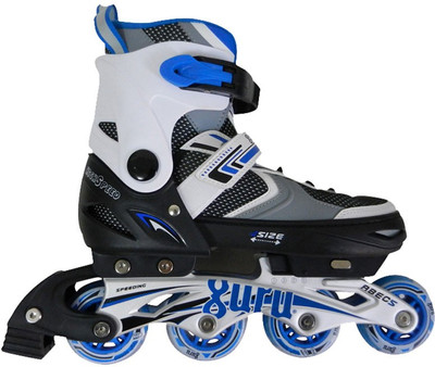 

Guru Medium In-line Skates - Size 3.5-5.5 UK(Blue, White)