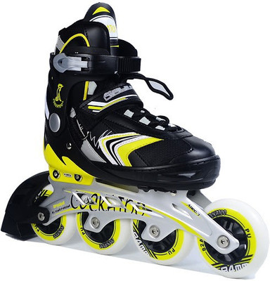 

COCKATOO Professional Body Adjustable Size 39 TO 42 In-line Skates - Size 6-8 UK(Black, Yellow)