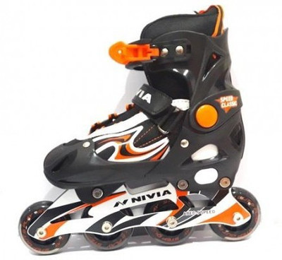 

Nivia SPEED CLASSIC SKATES In-line Skates - Size 6.5-8 UK(Black, Orange, White)