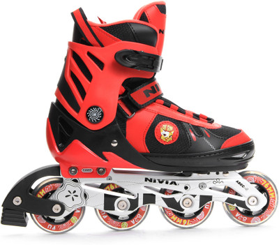 

Nivia Cat Club In-line Skates - Size 6-8 UK(Black, Red), Red;black