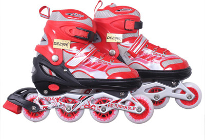 

Dezire running adjustable In-line Skates - Size 7-9 UK(Red)