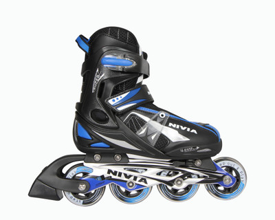

Nivia Super roller In-line Skates - Size 3.5-6(Black, Blue)