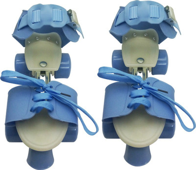 Gold Dust Professional Junior Adjustable Quad Roller Skates - Size 8.5-11 UK(Blue)