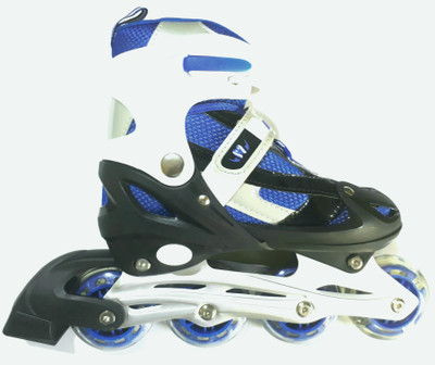 

Ipop Retail Inline Skates for Kids Size 3 - 6 UK adjustable (BLUE) In-line Skates - Size 3-6 UK(Blue), Blackiiblue
