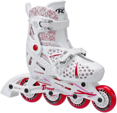 

Roller Derby Tracer In-line Skates - Size 1.5-4.5 UK(Red, White), White;red