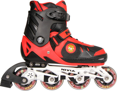 

Nivia Cat Club In-line Skates - Size 6.5-8 UK(Red, Black)