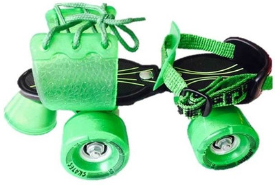 

Jaspo Marshal Quad Roller Skates - Size 1-5 UK(Black, Green)