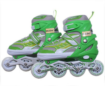 

Dezire adjustable 4 wheel In-line Skates - Size 7-9 UK(Green)