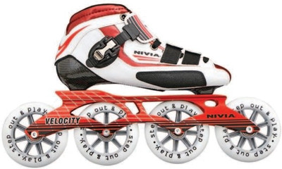 

Nivia Velocity In-line Skates - Size 6 UK(Red, White), White;red