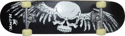 

HAWK Skull 8 inch x 31 inch Skateboard(Black, Pack of 1)