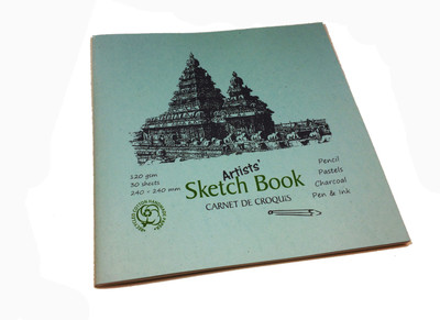 

Creates & Designs Artists' Sketch Book Square 240 x 240 mm Sketch Pad(Blue, 30 Sheets)