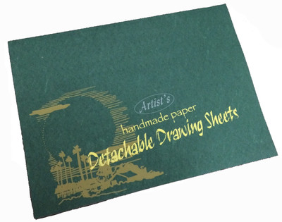 

Creates & Designs Artist's Detachable Drawing Block Large Sketch Pad(Bottle Green, 24 Sheets)