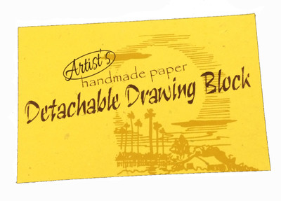 

Creates & Designs. Recycled Handmade Paper Detachable Drawing Block Sketch Pad(Multicolour, 24 Sheets)