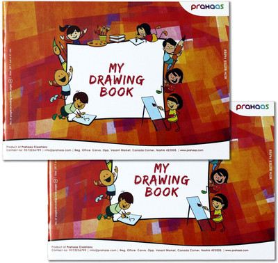 

Prahaas Drawing Books with Butter Paper Sketch Pad(Red, orange, 44 Sheets)
