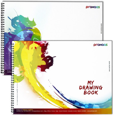 

Prahaas Drawing Books with Butter Paper Sketch Pad(Blue, Yellow, 70 Sheets)