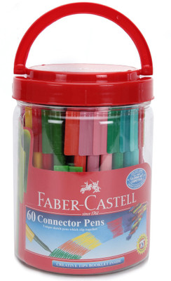 

Faber-Castell Child Safe Connector Pens Nib Sketch Pen(60 Colours)