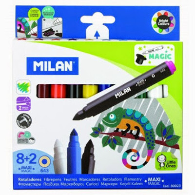 Milan Sketch Pen(Black, Red, Yellow, Green, Blue, Brown, Pink, White)